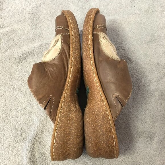 Josef Seibel Brown Leather Slip On Mules Size 38 (7.5 US) - Picture 7 of 16